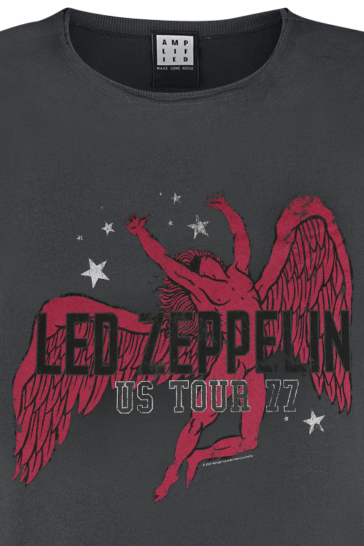 Robe courte  de Led Zeppelin - Amplified Collection - Icarus - S à XXL - pour Femme - anthracite - Led Zeppelin - View 2
