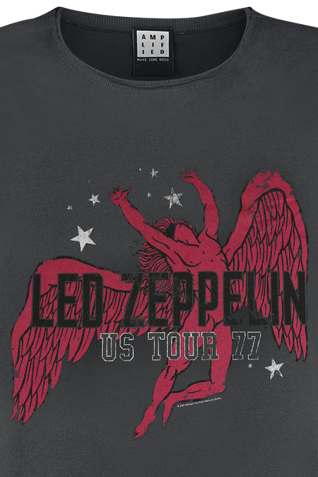 Robe courte  de Led Zeppelin - Amplified Collection - Icarus - S à XXL - pour Femme - anthracite - Led Zeppelin - View 2