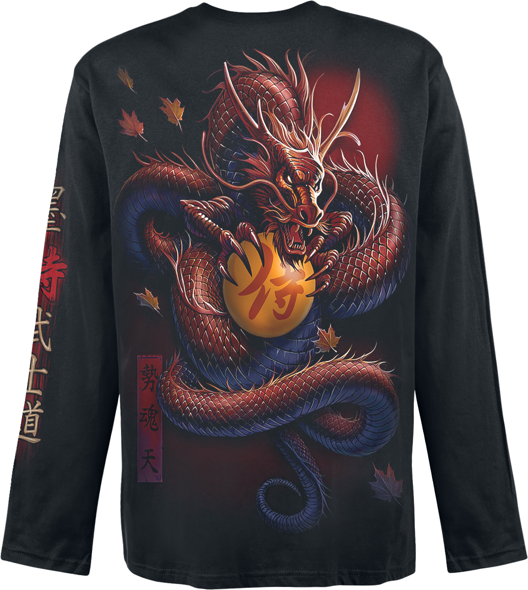 T-shirt manches longues Gothic de Spiral - Samurai - M à XXL - pour Homme - noir - Spiral - View 2