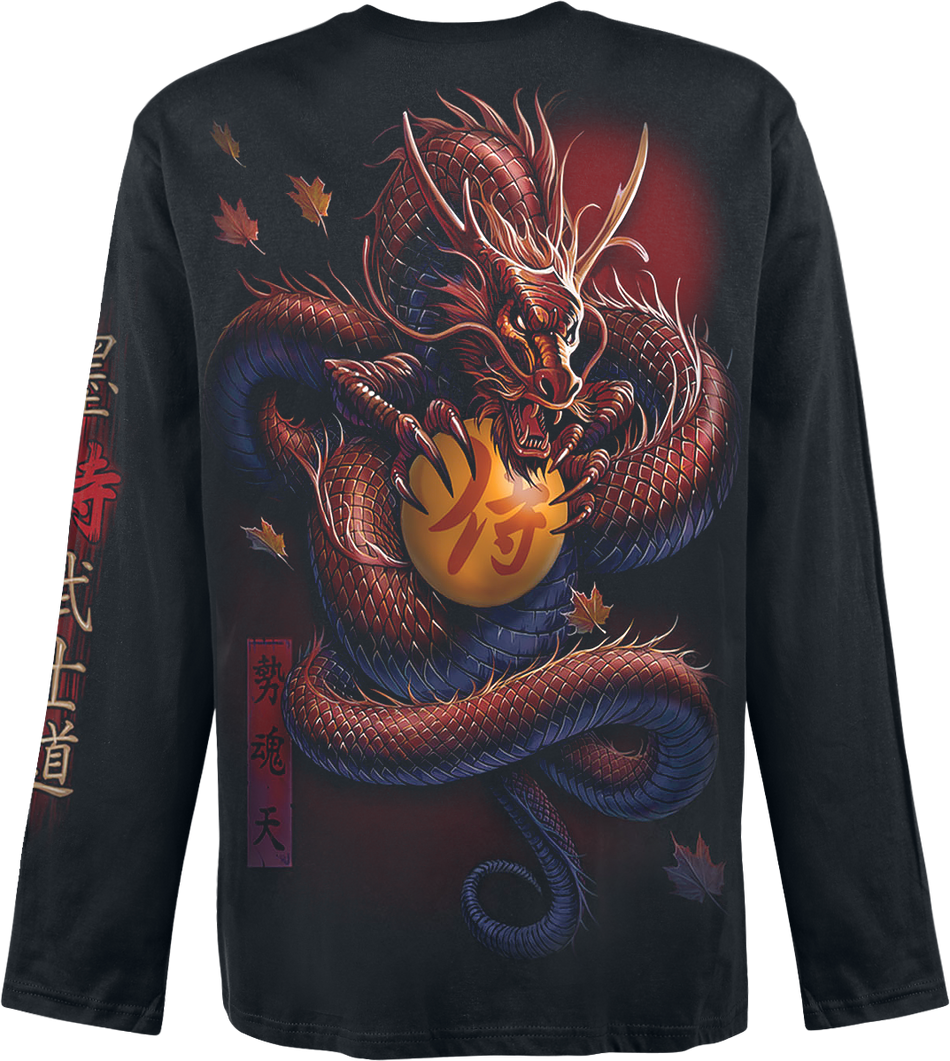 T-shirt manches longues Gothic de Spiral - Samurai - M à XXL - pour Homme - noir - Spiral - View 2