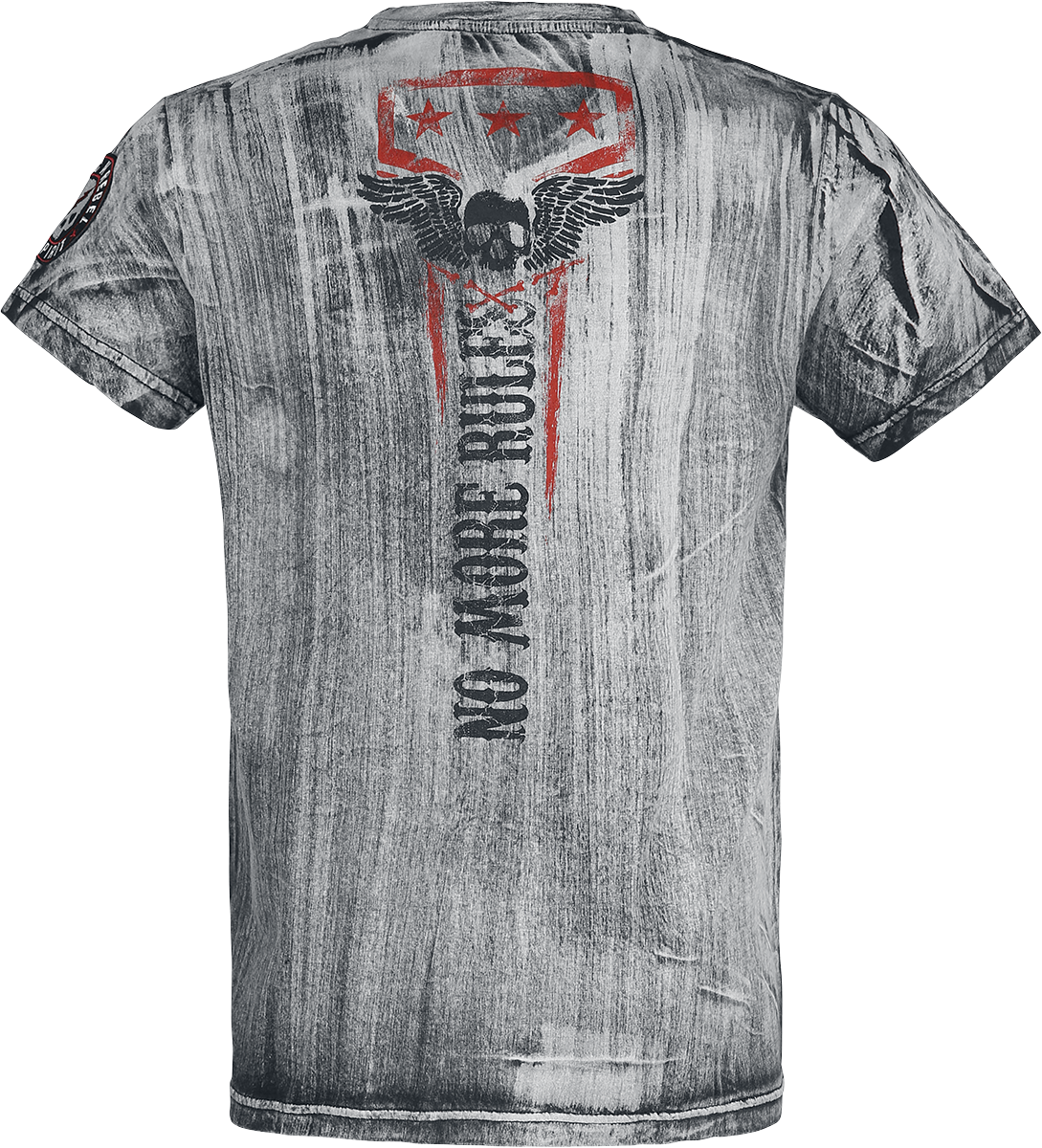 T-Shirt Manches courtes  de Rock Rebel by EMP - T-Shirt Gris Col En V & Imprimé - M à 4XL - pour Homme - gris - Rock Rebel by EMP - View 2