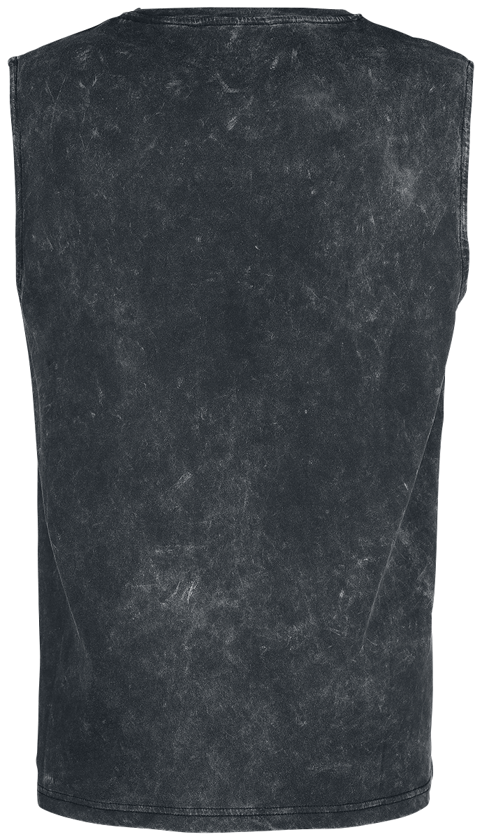 Débardeur  de Rock Rebel by EMP - Washed Tank with Print - S à L - pour Homme - noir - Rock Rebel by EMP - View 2