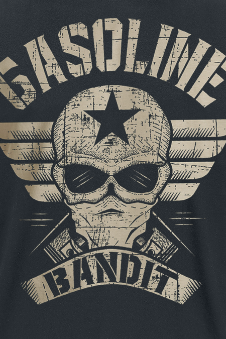 T-Shirt Manches courtes Rockabilly de Gasoline Bandit - Logo Ailé - S à 4XL - pour Homme - noir - Gasoline Bandit - View 2