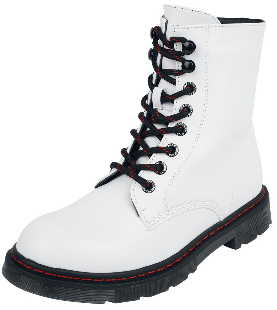 Bottes  de Dockers by Gerli - Bottines Lacées - EU36 à EU41 - pour Femme - blanc - Dockers by Gerli