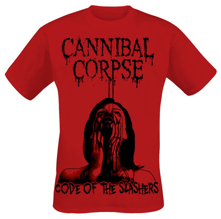 T-Shirt Manches courtes  de Cannibal Corpse - Code Of Slashers - S à XXL - pour Homme - rouge - Cannibal Corpse
