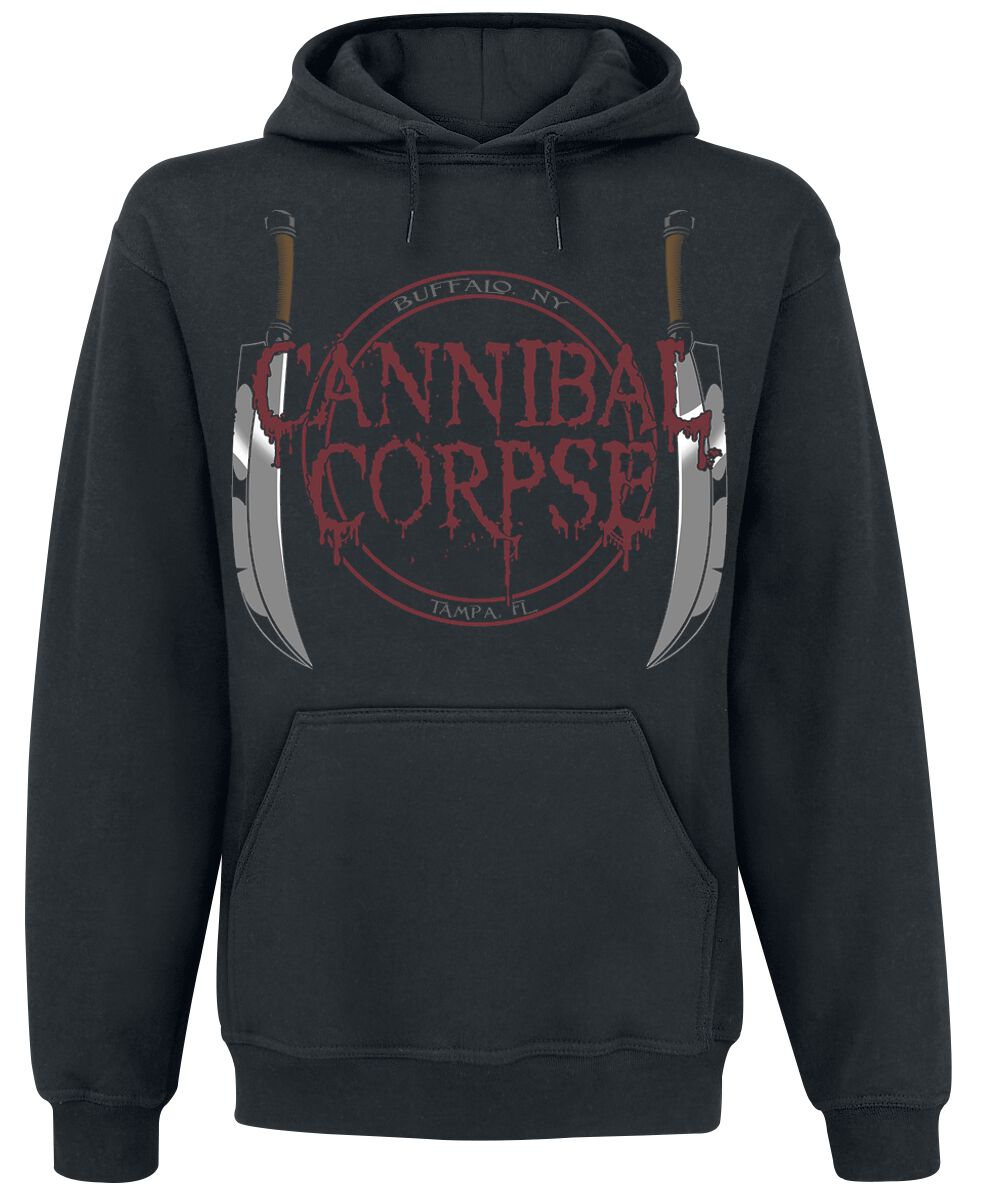 Sweat-shirt à capuche  de Cannibal Corpse - Knife - S à XXL - pour Homme - noir - Cannibal Corpse
