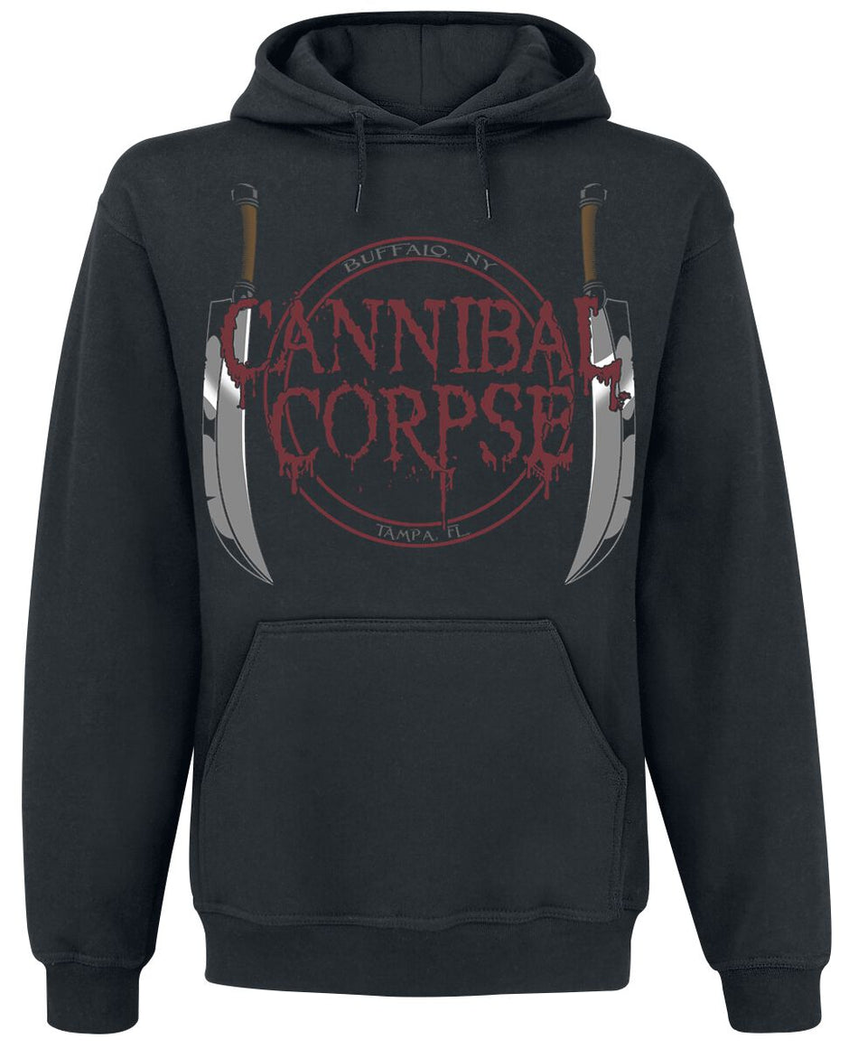 Sweat-shirt à capuche  de Cannibal Corpse - Knife - S à XXL - pour Homme - noir - Cannibal Corpse