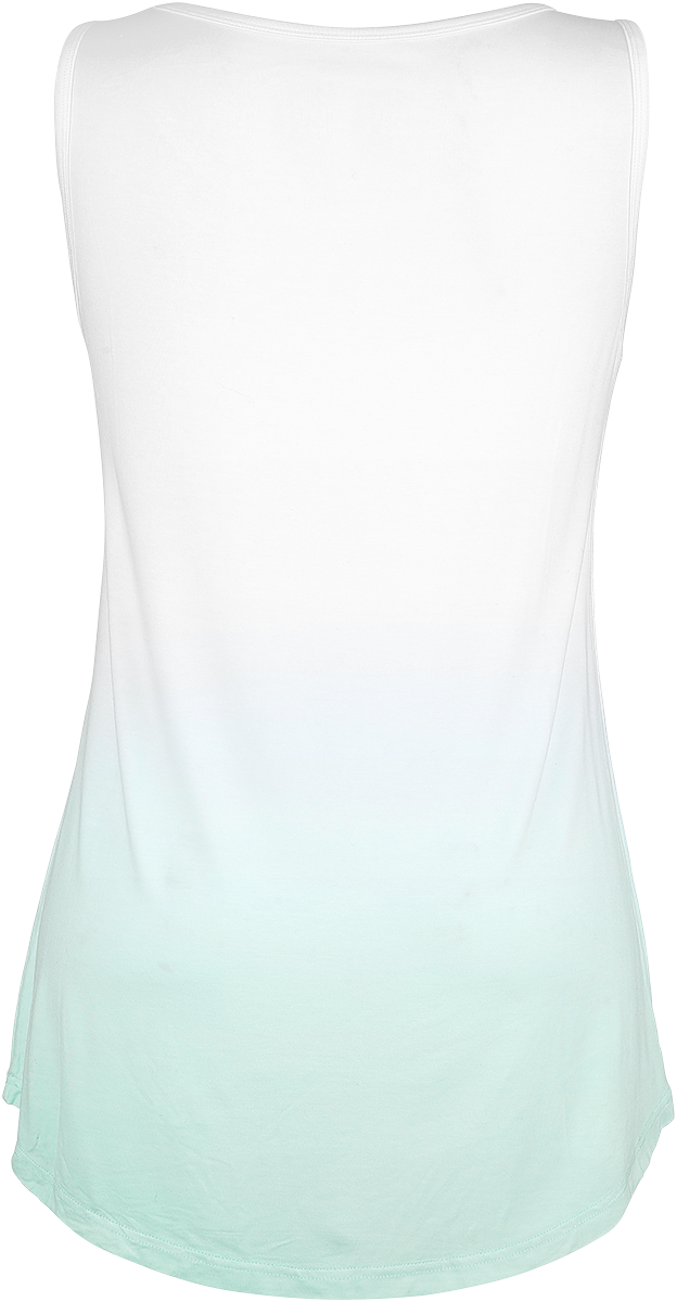 Top  de Full Volume by EMP - Haut Blanc Avec Dégradé De Couleur & Imprimé - S - pour Femme - blanc/turquoise - Full Volume by EMP - View 2