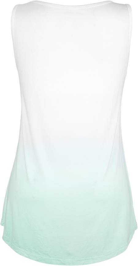 Top  de Full Volume by EMP - Haut Blanc Avec Dégradé De Couleur & Imprimé - S - pour Femme - blanc/turquoise - Full Volume by EMP - View 2