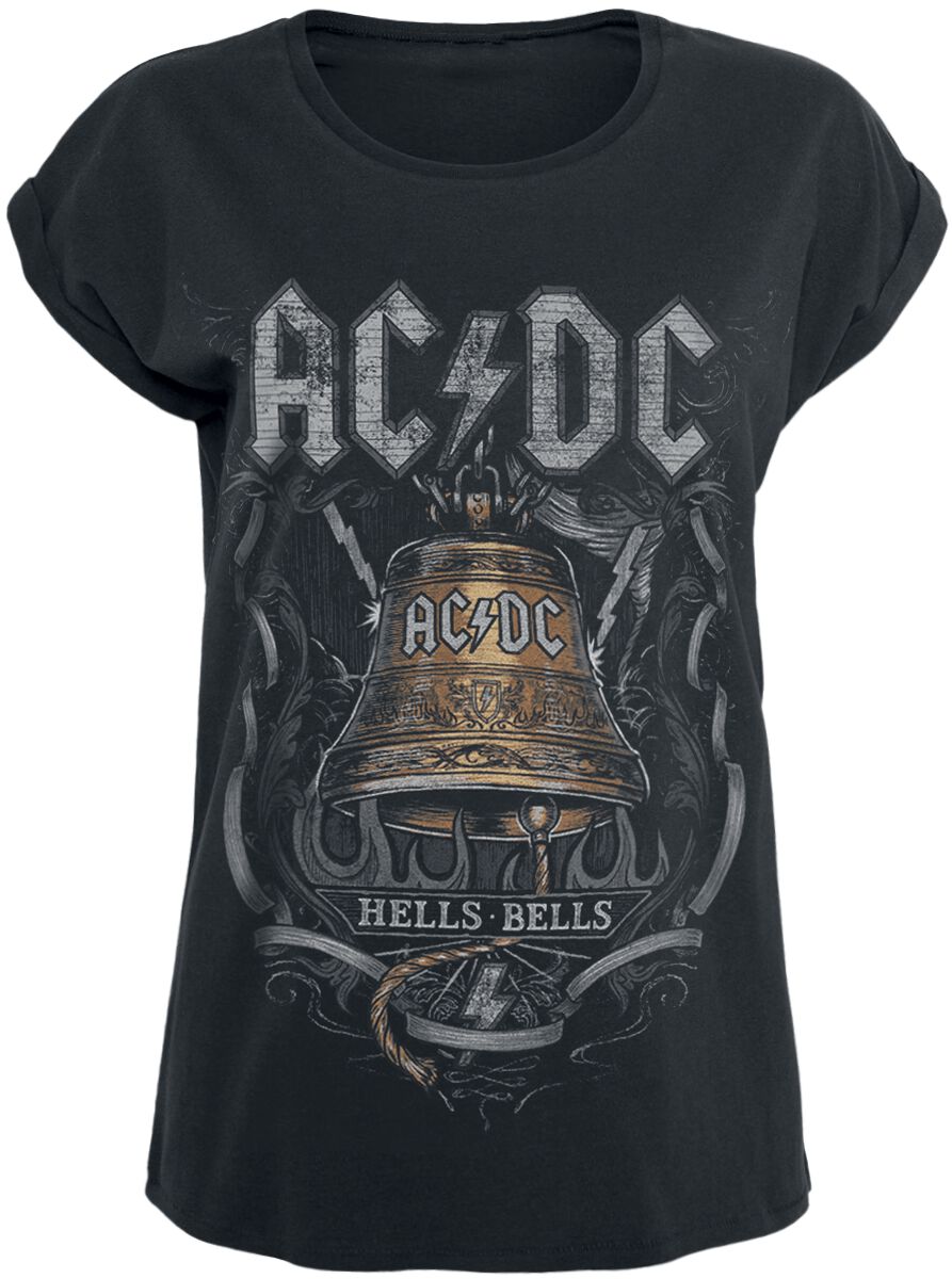 T-Shirt Manches courtes  de AC/DC - Hells Bells - S à 4XL - pour Femme - noir - AC/DC