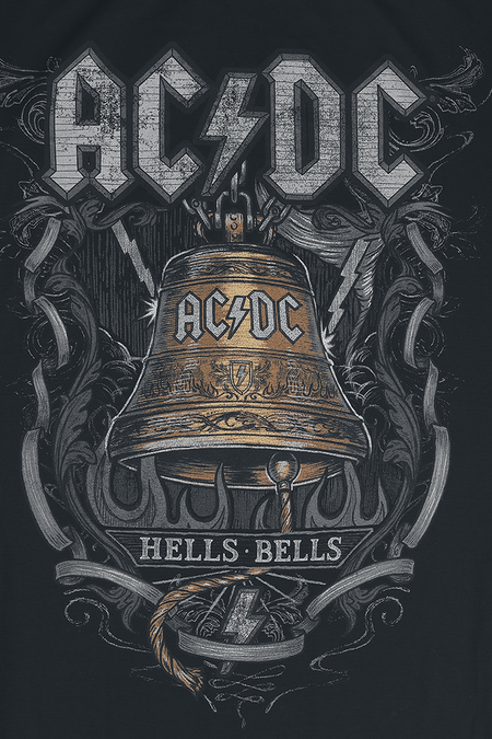 T-Shirt Manches courtes  de AC/DC - Hells Bells - S à 4XL - pour Femme - noir - AC/DC - View 2