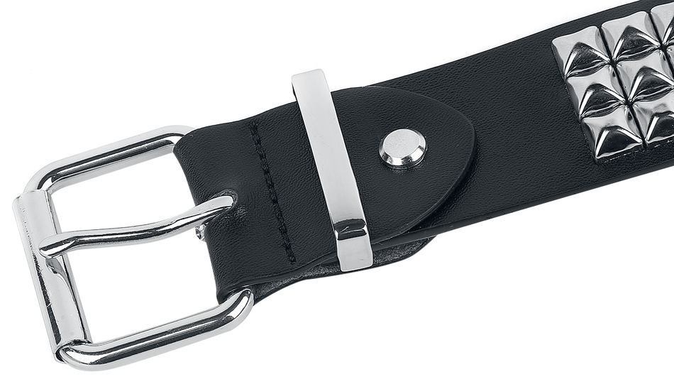 Ceinture  de Black Premium by EMP - Ceinture Triple Rangée Noir Cloutée - pour Unisexe - noir - Black Premium by EMP - View 2