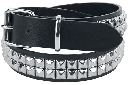 Ceinture  de Black Premium by EMP - Ceinture Cloutée Double Rangées - pour Unisexe - noir - Black Premium by EMP