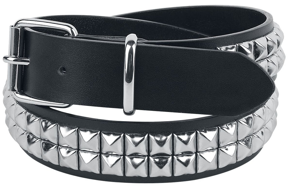 Ceinture  de Black Premium by EMP - Ceinture Cloutée Double Rangées - pour Unisexe - noir - Black Premium by EMP