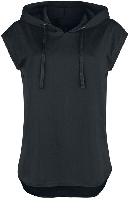 T-Shirt Manches courtes  de RED by EMP - Sweat à capuche sans manches - S à 5XL - pour Femme - noir - RED by EMP