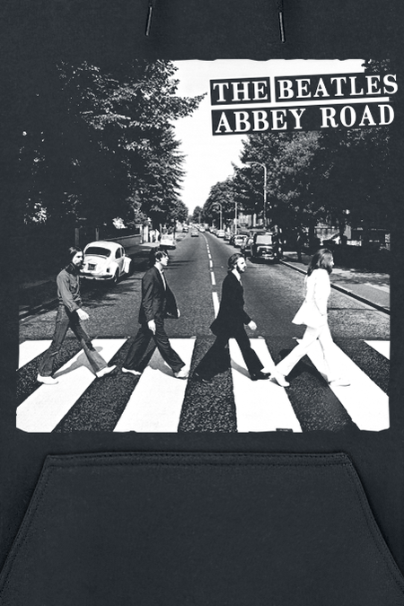 Sweat-shirt à capuche  de The Beatles - Abbey Road - S à XXL - pour Homme - noir - The Beatles - View 2