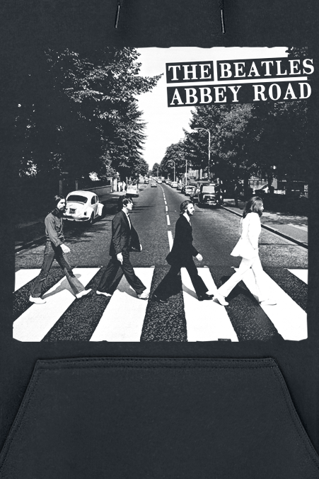 Sweat-shirt à capuche  de The Beatles - Abbey Road - S à XXL - pour Homme - noir - The Beatles - View 2