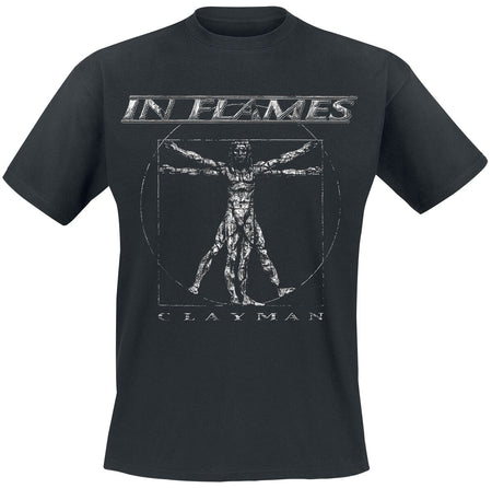 T-Shirt Manches courtes  de In Flames - Clayman Vintage - S à XXL - pour Homme - noir - In Flames