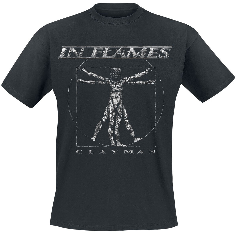 T-Shirt Manches courtes  de In Flames - Clayman Vintage - S à XXL - pour Homme - noir - In Flames