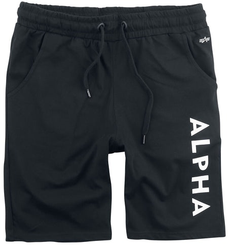 Short  de Alpha Industries - Short Alpha Jersey - S à XXL - pour Homme - noir - alpha industries