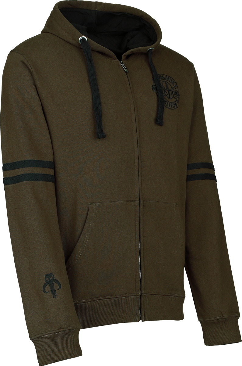 Sweat-shirt zippé à capuche Disney de Star Wars - Mandalore Bounty Hunter - S à XXL - pour Homme - vert - Star Wars - View 2