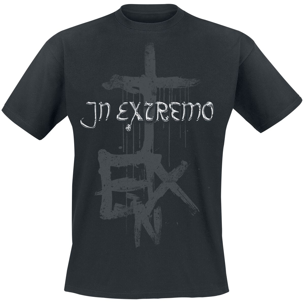 T-Shirt Manches courtes  de In Extremo - Schwarzkreuz - S à 3XL - pour Homme - noir - In Extremo