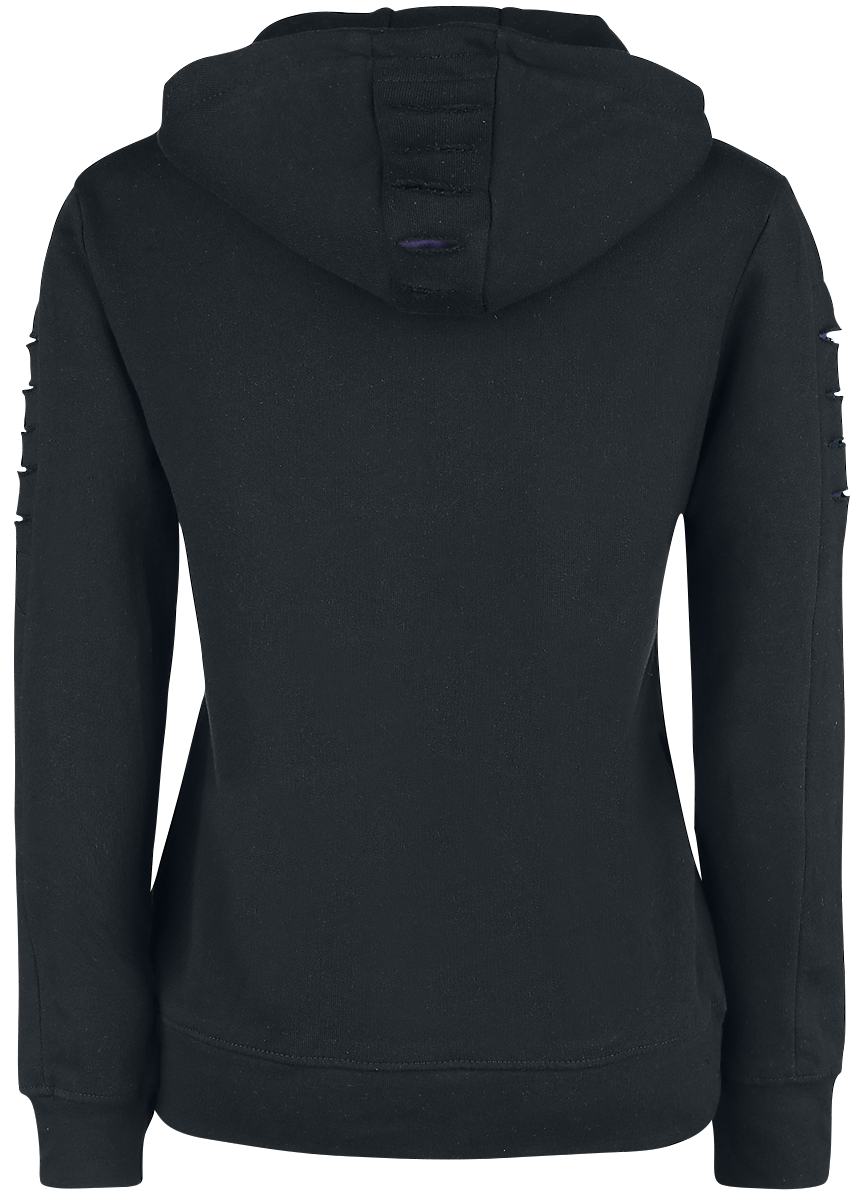 Sweat-shirt à capuche Gothic de Spiral - Bleeding Heart - S à XXL - pour Femme - noir - Spiral - View 2