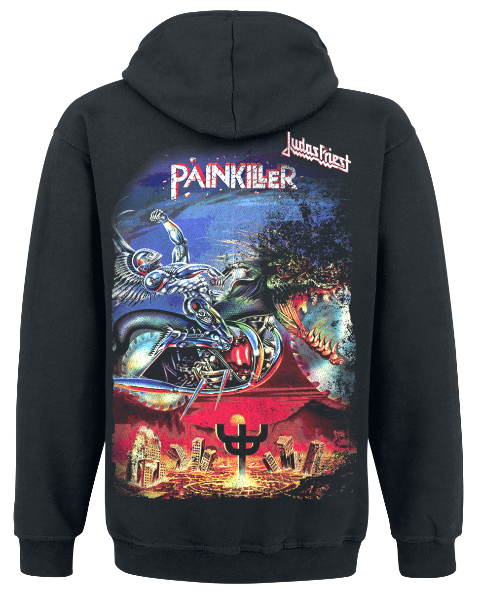 Sweat-shirt zippé à capuche  de Judas Priest - Painkiller - S à XXL - pour Homme - noir - Judas Priest - View 2
