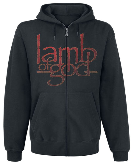 Sweat-shirt zippé à capuche  de Lamb Of God - Vulture - S à XXL - pour Homme - noir - Lamb Of God