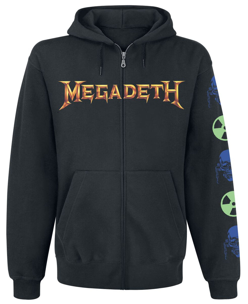Sweat-shirt zippé à capuche  de Megadeth - Rust in peace - S à XXL - pour Homme - noir - Megadeth