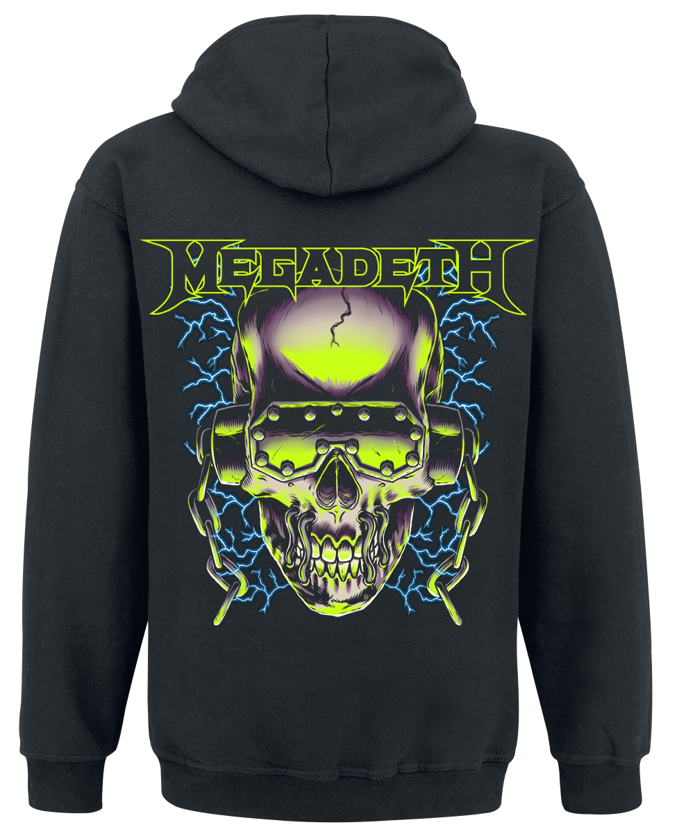Sweat-shirt à capuche  de Megadeth - 35 Years Vic - S à XXL - pour Homme - noir - Megadeth - View 2