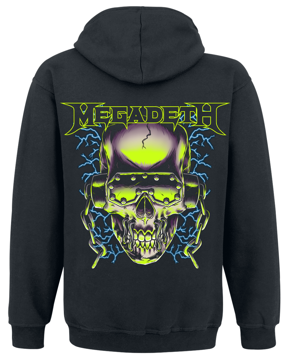 Sweat-shirt à capuche  de Megadeth - 35 Years Vic - S à XXL - pour Homme - noir - Megadeth - View 2