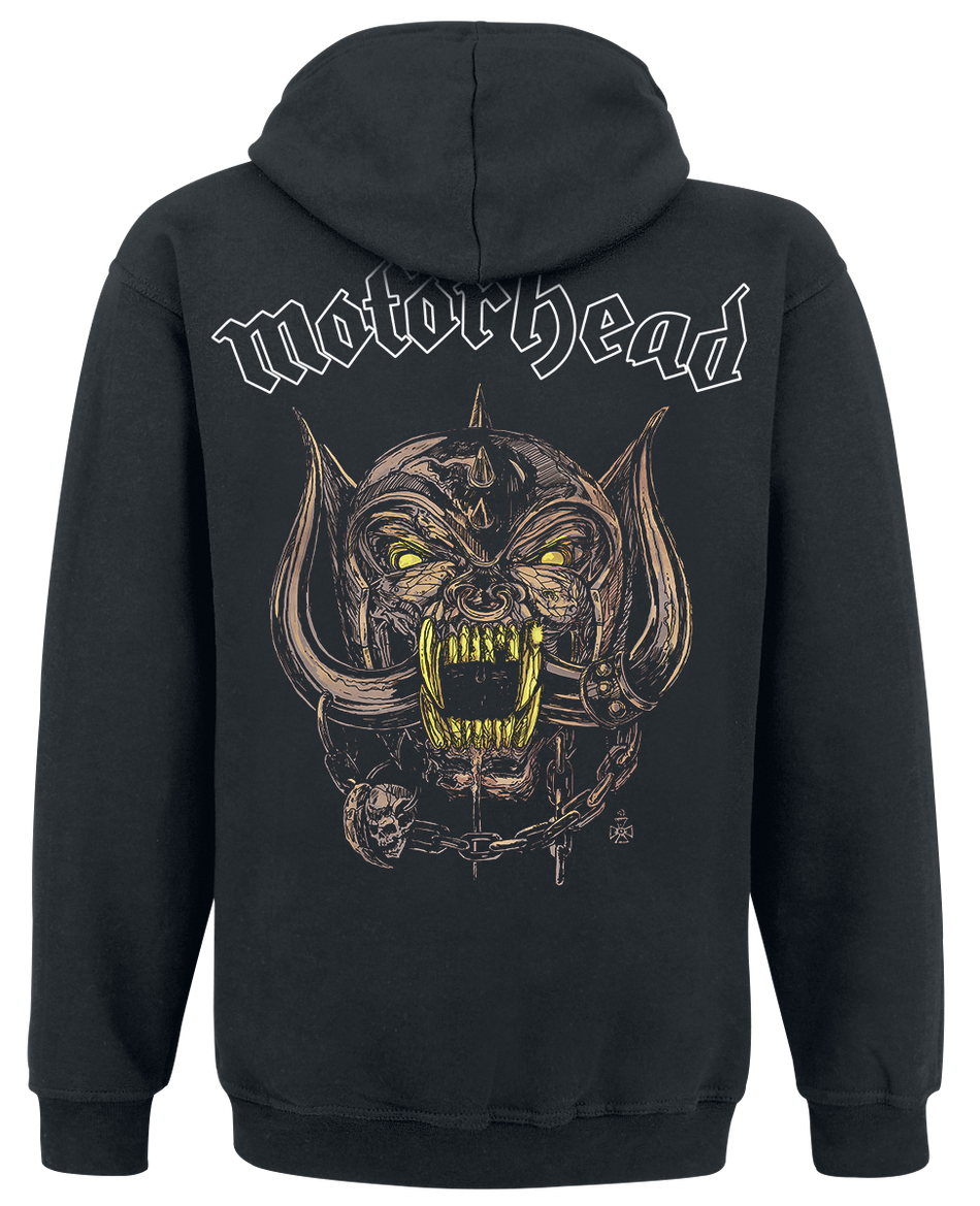 Sweat-shirt zippé à capuche  de Motörhead - Undercover Sketch Warpig - S à XXL - pour Homme - noir - Motörhead - View 2