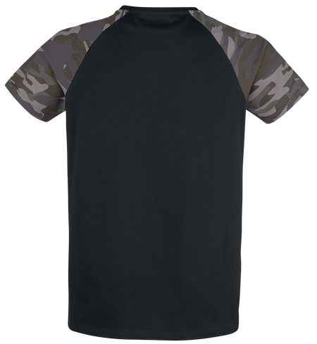 T-Shirt Manches courtes  de Collection EMP Stage - T-Shirt Noir  Imprimé Rockhand Camouflage - S à XL - pour Homme - noir - Collection EMP Stage - View 2