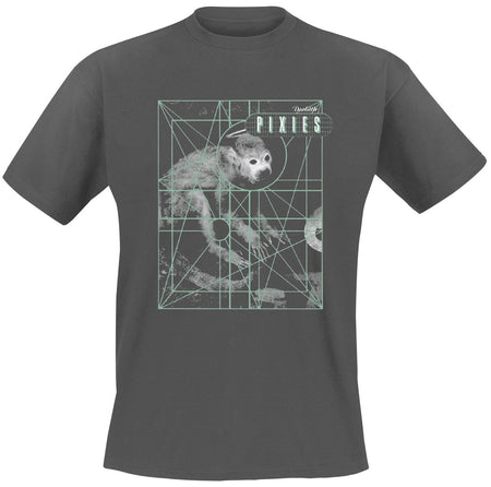 T-Shirt Manches courtes  de Pixies - Monkey Grid - S à XXL - pour Homme - anthracite - Pixies