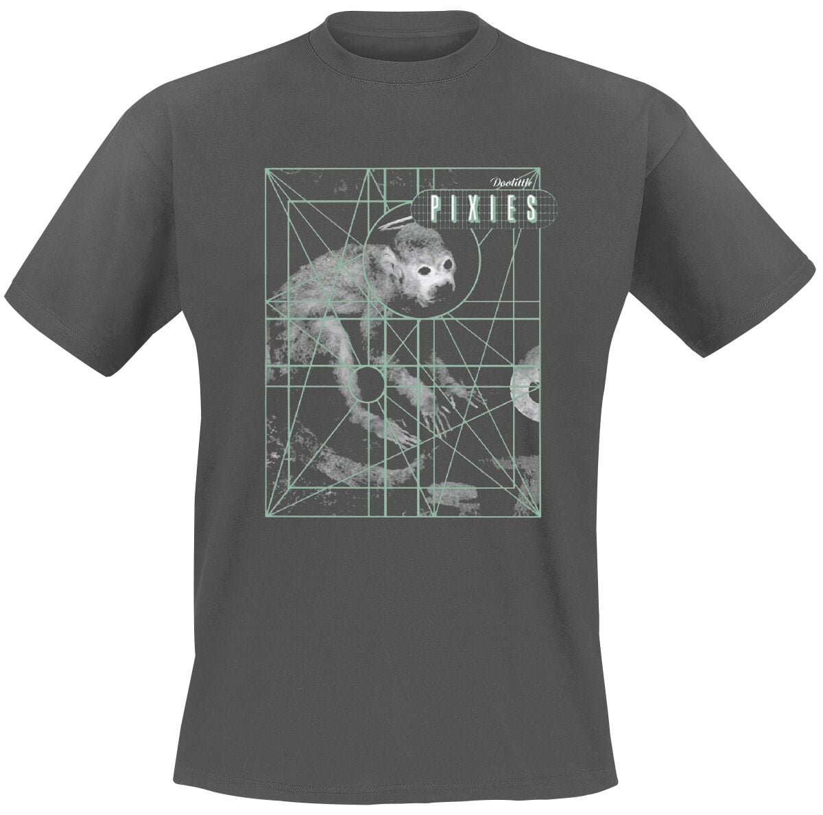T-Shirt Manches courtes  de Pixies - Monkey Grid - S à XXL - pour Homme - anthracite - Pixies