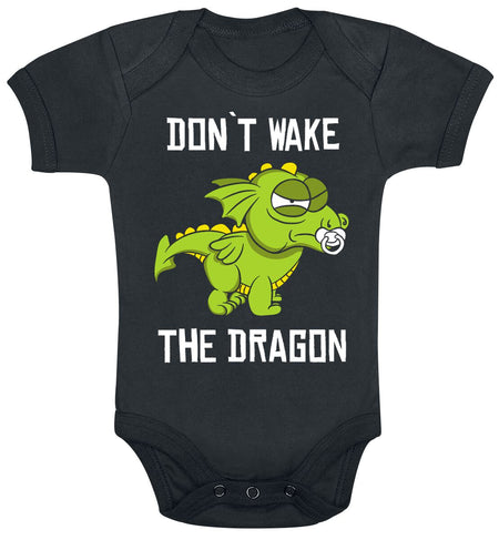 Body Fun de Tierisch - Enfants - Don't Wake The Dragon - 80/86 à 86/92 - pour filles & garçonse - noir - Tierisch
