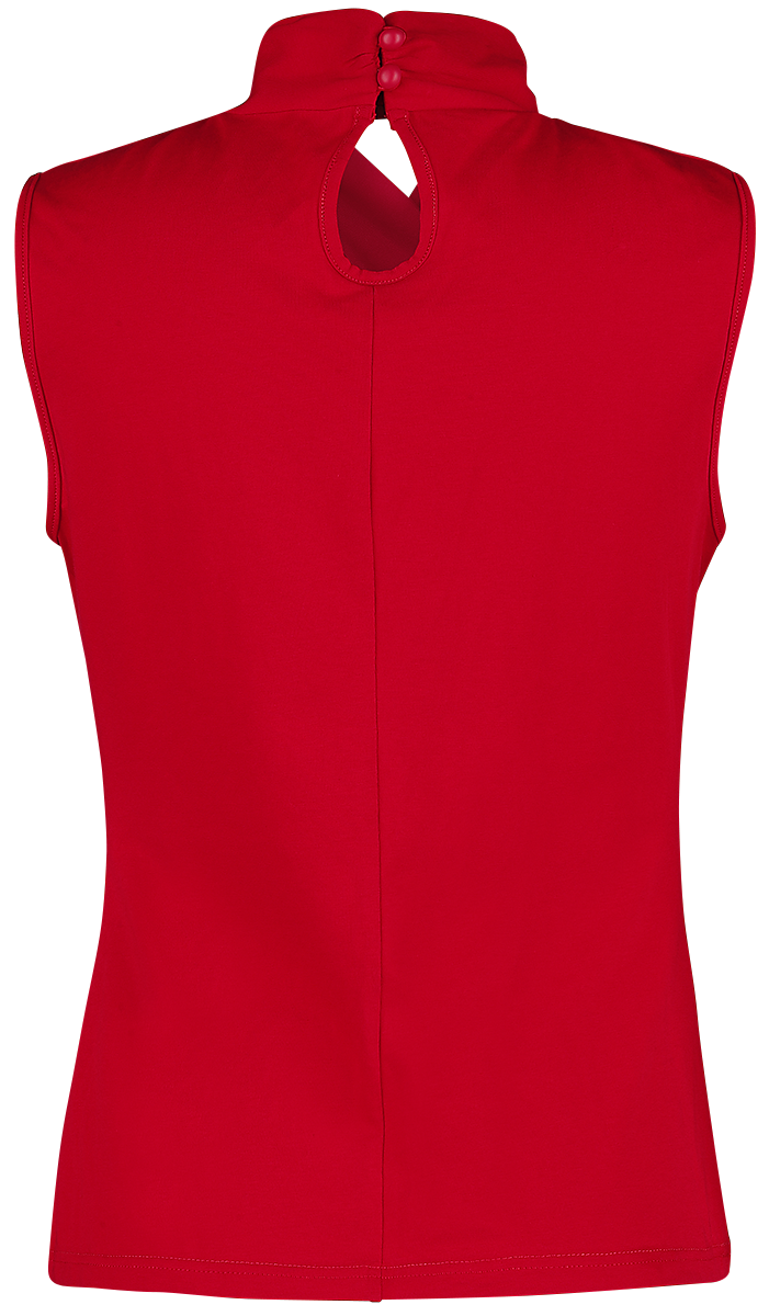Top Rockabilly de Banned Retro - Haut Hey Jude - S à XXL - pour Femme - rouge - Banned Retro - View 2