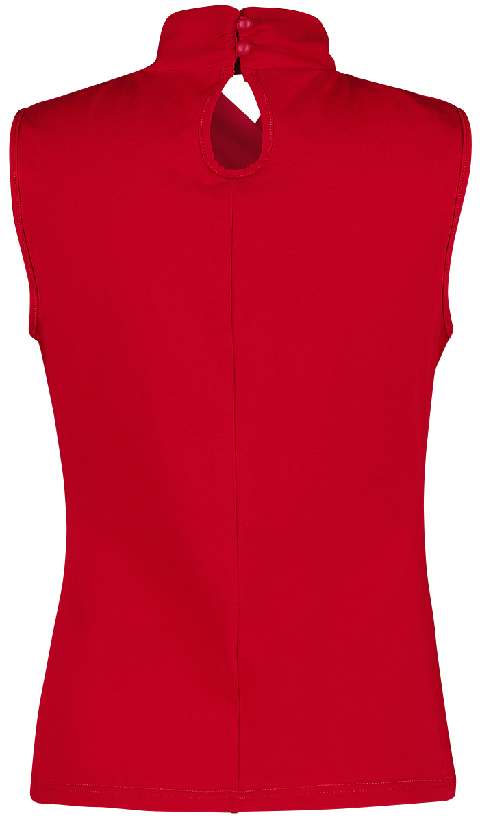 Top Rockabilly de Banned Retro - Haut Hey Jude - S à XXL - pour Femme - rouge - Banned Retro - View 2