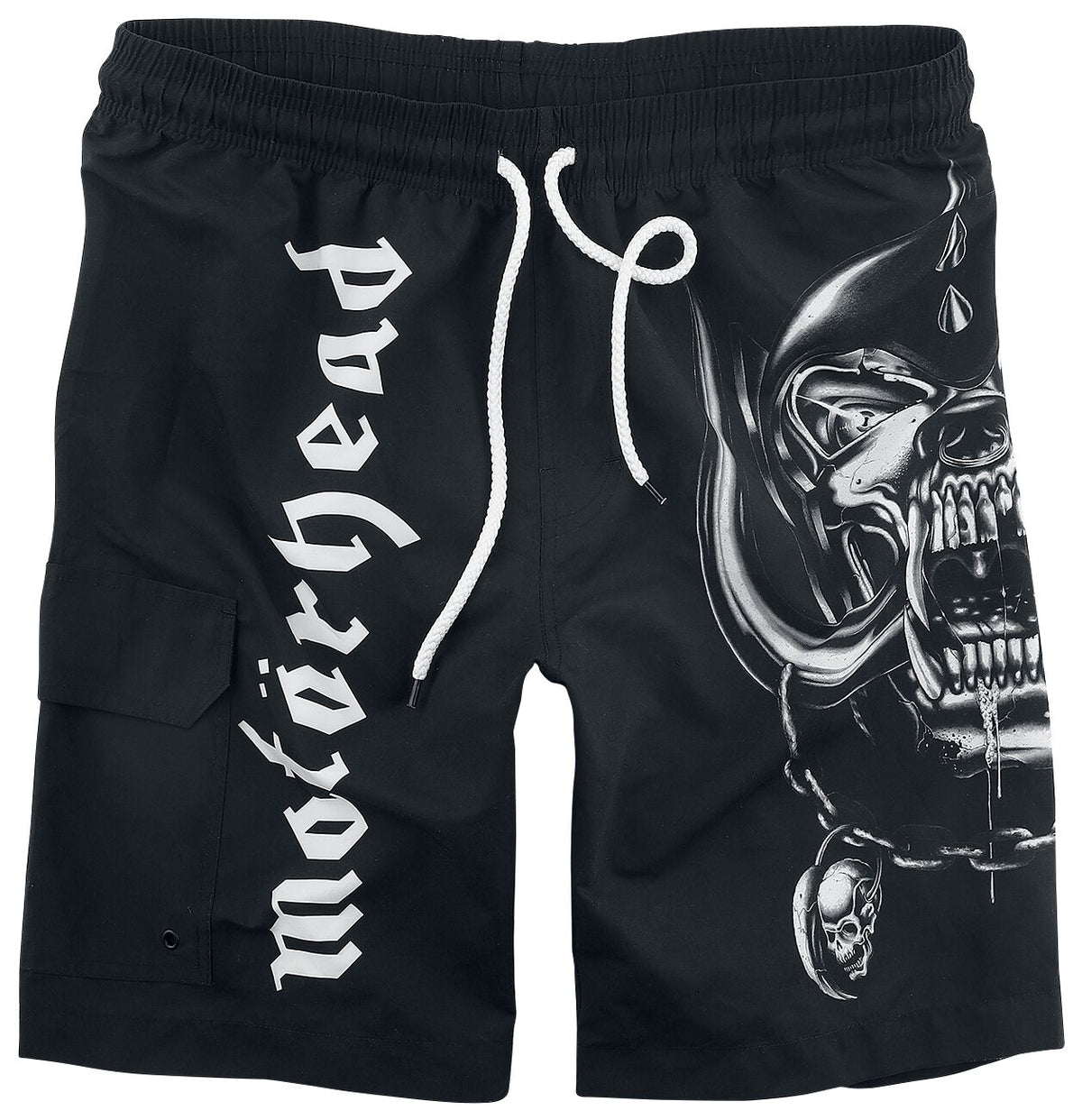 Short de bain  de Motörhead - EMP Signature Collection - M à 3XL - pour Homme - noir/blanc - Motörhead