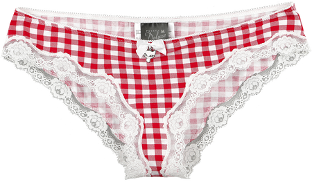 Lot de culottes  de Pussy Deluxe - Culottes À Carreaux - Lot De 3 - XS à XXL - pour Femme - multicolore - Pussy Deluxe - View 2
