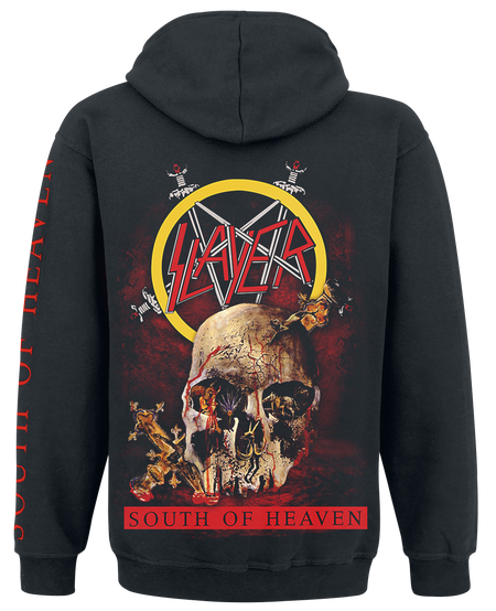 Sweat-shirt zippé à capuche  de Slayer - South Of Heaven - S à M - pour Homme - noir - Slayer - View 2