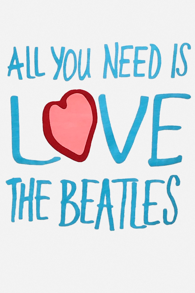 T-Shirt Manches courtes  de The Beatles - Love - XS à XL - pour Femme - blanc - The Beatles - View 2