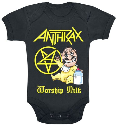 Body  de Anthrax - Kids - Worship Milk - 56/62 à 86/92 - pour filles & garçonse - noir - Anthrax