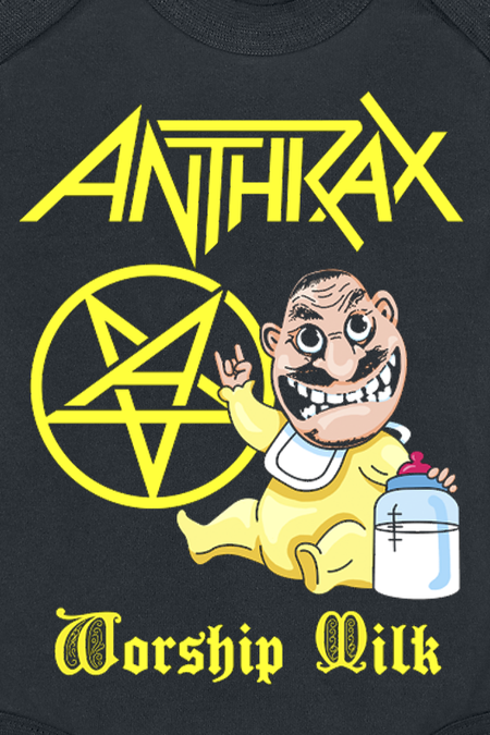 Body  de Anthrax - Kids - Worship Milk - 56/62 à 86/92 - pour filles & garçonse - noir - Anthrax - View 2