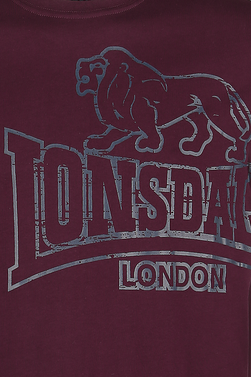 T-Shirt Manches courtes  de Lonsdale London - Langsett - M - pour Homme - bordeaux - Lonsdale London - View 2