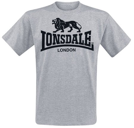 T-Shirt Manches courtes  de Lonsdale London - Logo - M à XXL - pour Homme - gris - Lonsdale London