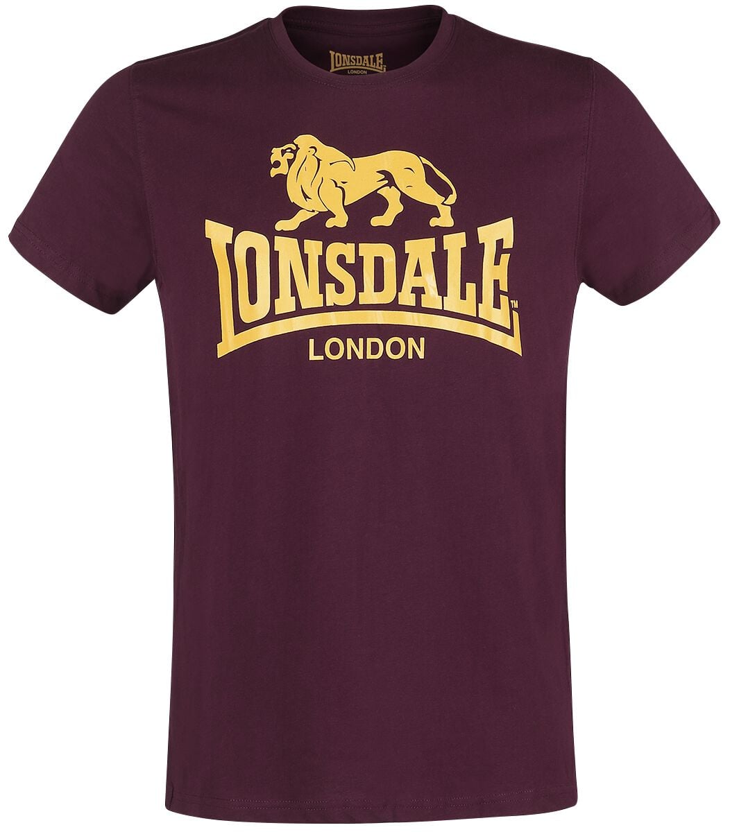 T-Shirt Manches courtes  de Lonsdale London - Logo - L à XXL - pour Homme - rouge - Lonsdale London
