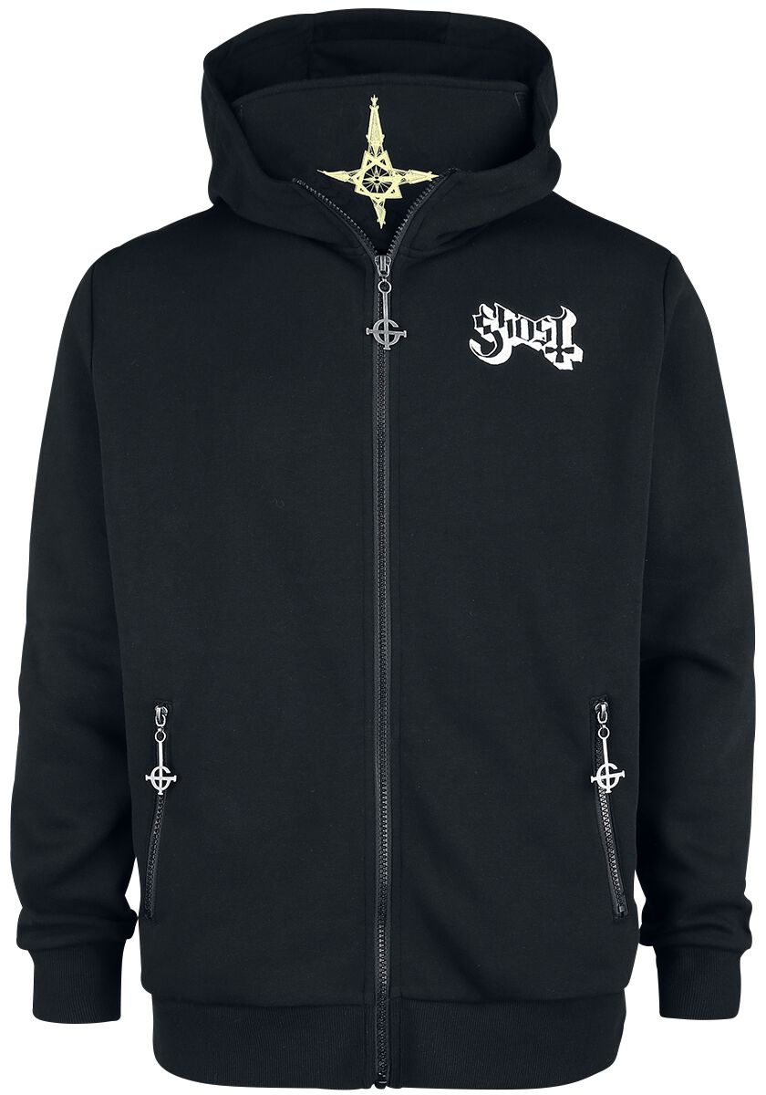 Sweat-shirt zippé à capuche  de Ghost - EMP Signature Collection - S à XXL - pour Homme - noir - Ghost