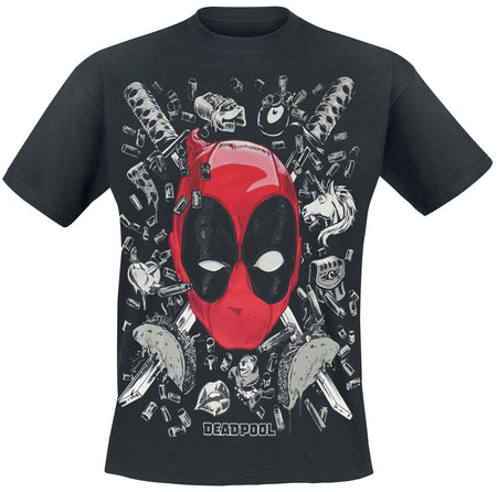 T-Shirt Manches courtes  de Deadpool - Weird World - M à 3XL - pour Homme - noir - Deadpool